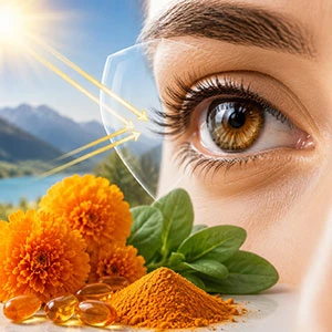 لوتین و Zeaxanthin عینک آفتابی طبیعی برای چشم